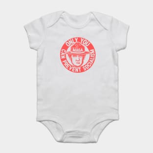 Ultra MAGA | Only You Can Prevent Socialism | We The People 1776 - 2022 | Red Baby Bodysuit